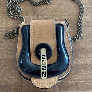 Fendi Bluckle mini crossbody bag with protector